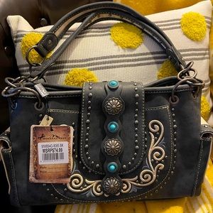 Montana West concealed carry satchel and matching wallet NWT